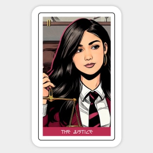 the justice - house of anubis tarot card Sticker